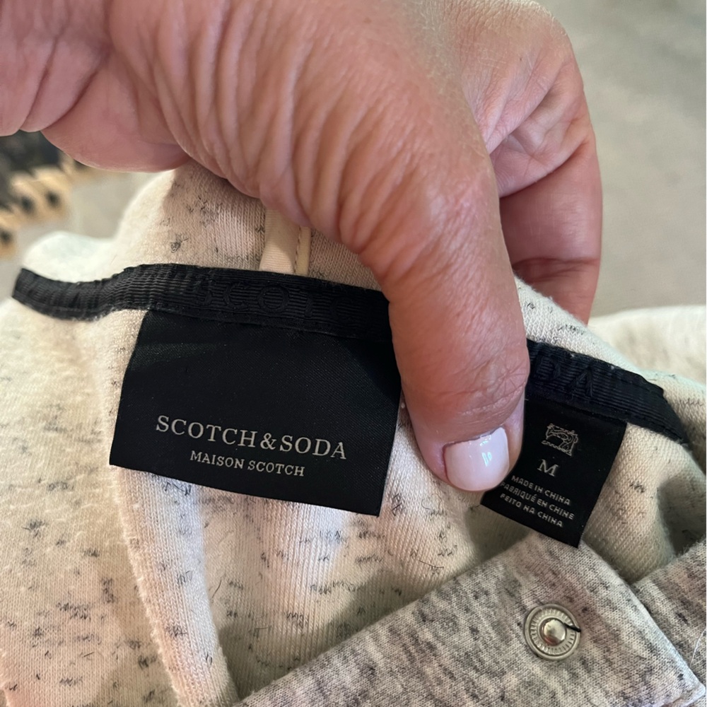 Scotch & Soda Hoodie Sweatshirt Jacket sz M Gray - Picture 3 of 8
